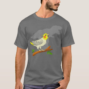 Funny T-Rex Cockatiel Vintage Dinosaur Shadow T-Shirt
