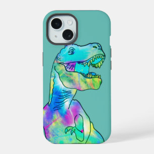 Funny T-Rex Colourful Dinosaur iPhone 15 Case