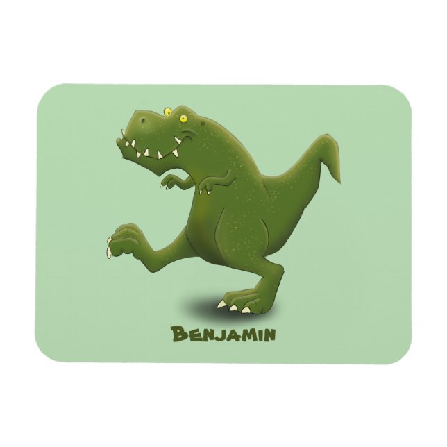 Funny T rex dinosaur cartoon humor Magnet (Horizontal)