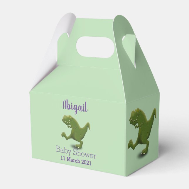 Funny T rex dinosaur cartoon humour Favour Box (Front Side)