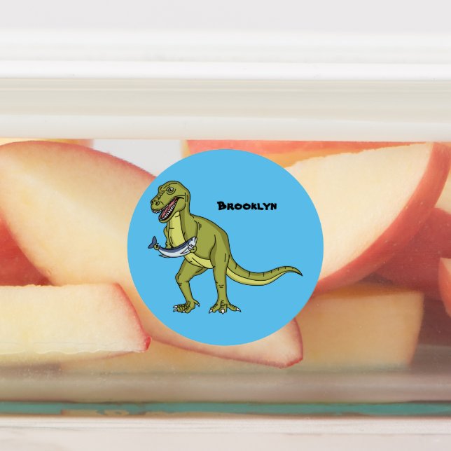 Funny T rex dinosaur illustration (Affixed)