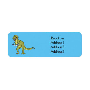 Funny T rex dinosaur illustration