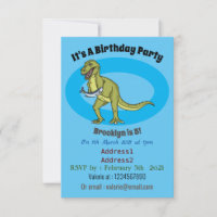 Funny T rex dinosaur illustration