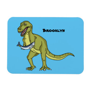 Funny T rex dinosaur illustration Magnet