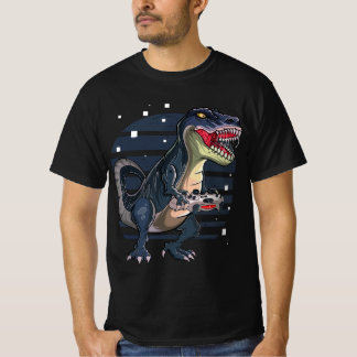 Funny T-Rex Gamer T Rex Gaming, Cute Video Game Fo T-Shirt