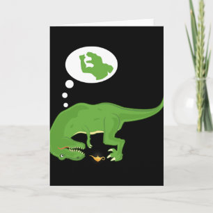 Funny T-rex , Genie Lamp, Short Arms, By Zany Brai Card