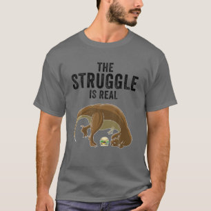 Funny T-rex Hamburger Gift Cool The Struggle Is Re T-Shirt