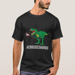 Funny T Rex Lacrosse Dinosaur Lax Boys Lacrosse Te T-Shirt
