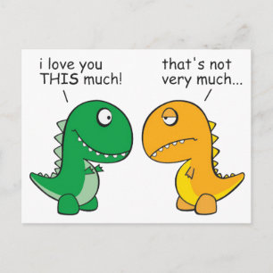funny-T-Rex-little-arms-cartoon Postcard