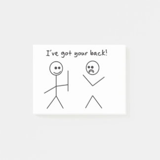 Funny t-shirt “I got your back” Post-it Notes