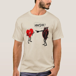 funny t-shirt medical imposter heart design