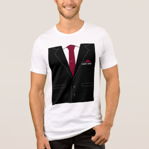Funny T-Shirt Personalised Name Business Suit Tri-Blend Shirt