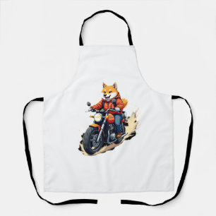 Funny T-Shirt, Shiba Inu, Motorcycle, Dog, Puppet, Apron