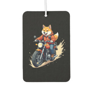 Funny T-Shirt, Shiba Inu, Motorcycle, Dog, Puppet, Car Air Freshener