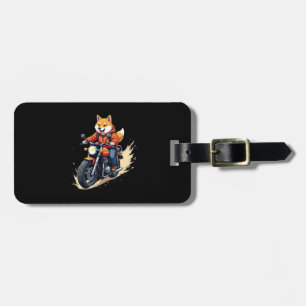 Funny T-Shirt, Shiba Inu, Motorcycle, Dog, Puppet, Luggage Tag