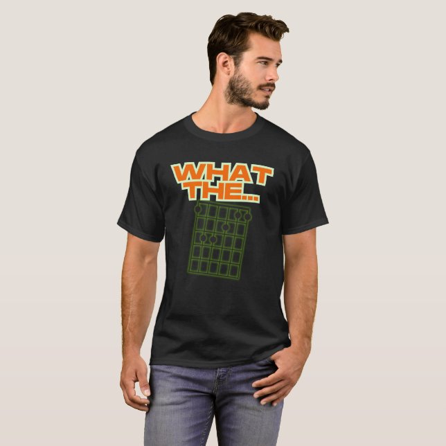 funny t-shirt what the F (Front Full)