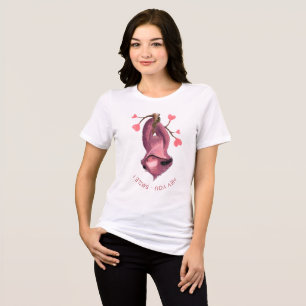 Funny T-Shirt with Playful Sloth with Custom Text Tri-Blend Shirt