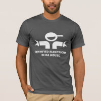 Funny t-shirt with quote for electricians