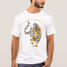 funny t-shirt with tiger