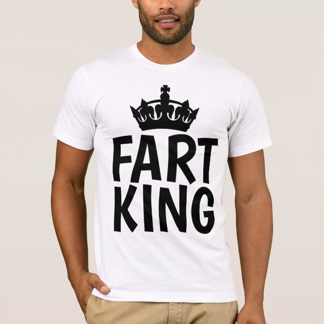 Funny T-shirts for DAD, FART KING (Front)