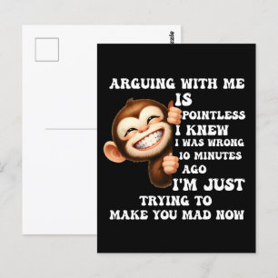 Funny T-Shirts for Men Cool, Graphic, and Humoro Postcard