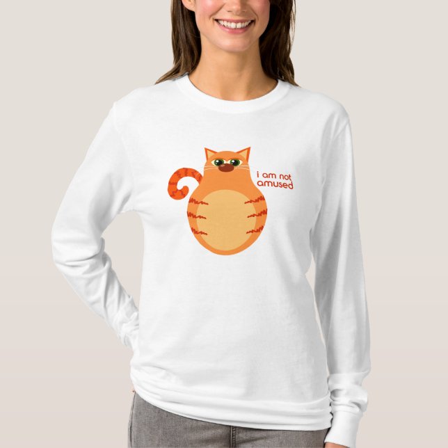 Funny Tabby Cat Cartoon Tee (Front)