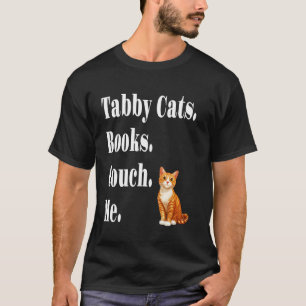 Funny Tabby Cats Books Couch Me Orange Tabby Cat L T-Shirt