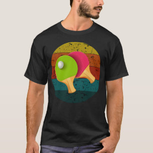 Funny Table Tennis Players Games Vintage Retro Gif T-Shirt