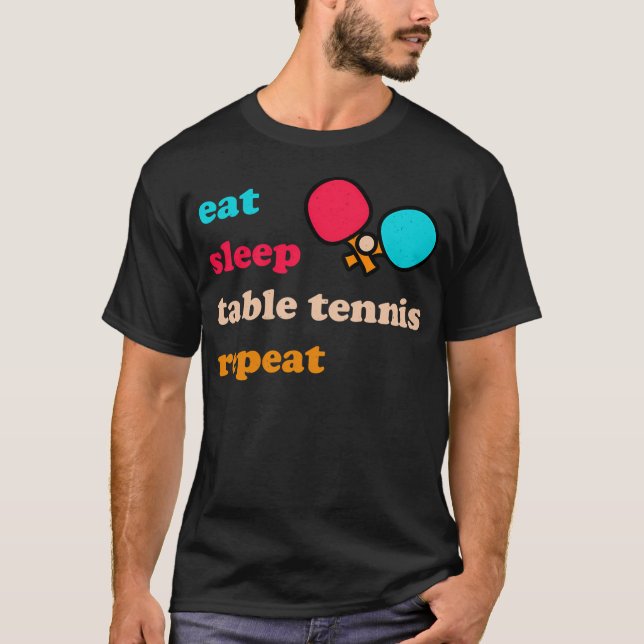 Funny Table Tennis T-Shirt (Front)