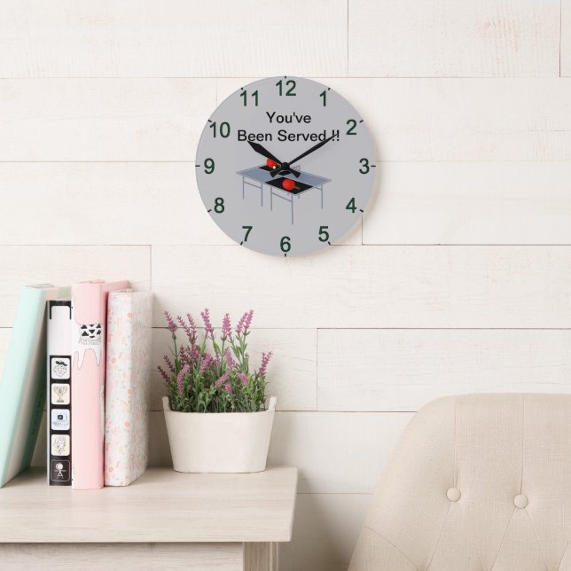 Funny Table Tennis, Wall Clock (Reading Room)