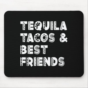 Funny taco and my friend cinco de mayo outfit mouse pad