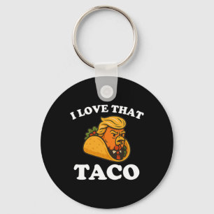 Funny Taco Chicken Taco Trump Always Chickens Out  Key Ring