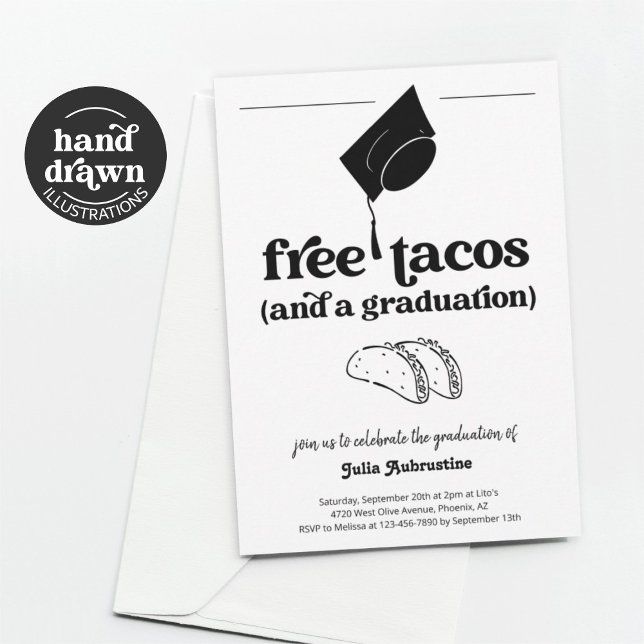 Funny Taco Graduation Party Invitation (Creator Uploaded)