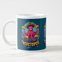 Funny Taco Octopus Cartoon Food Pun