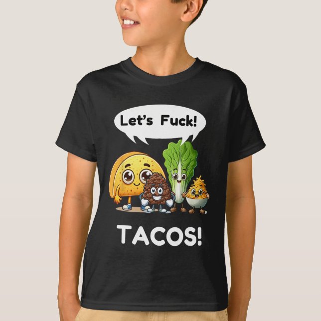 Funny Taco Shirt. Cinco De Mayo  T-Shirt (Front)