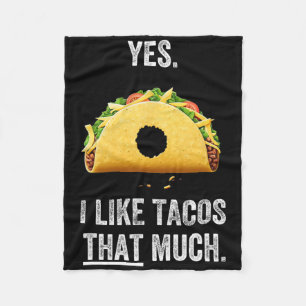Funny Taco Shirt. Taco Shirts For Men  Fleece Blanket