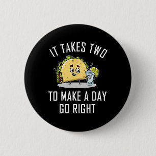 Funny Taco Tequila Lover Quote Gift Cinco De Mayo 6 Cm Round Badge
