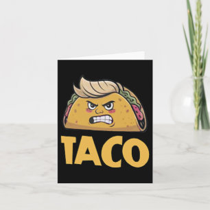 Funny Taco Trump Always Chickens Out T.a.c.o (2 Si Card