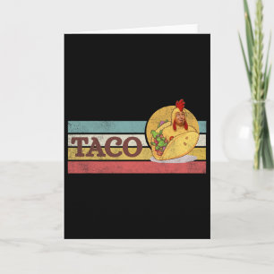 Funny Taco Trump Always Chickens Out T.a.c.o 3  Card