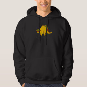 Funny Tacosaurus Kids Mens Womens Taco Dinosaur Hoodie