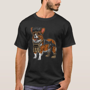 Funny Tactical Corgi Dog For Men Women T-Shirt
