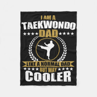 Funny Tae Kwon Do Fighter Dad Taekwondo For Men Ko Fleece Blanket