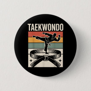 Funny Taekwondo 6 Cm Round Badge