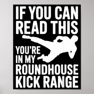 Funny Taekwondo Martial Arts Saying for Poster
