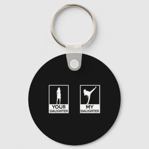 Funny Taekwondo Mum Dad Martial Arts Karate-girls  Key Ring