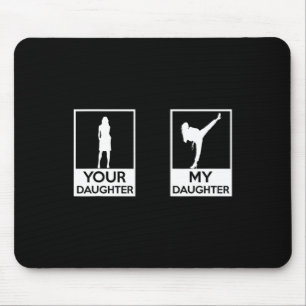 Funny Taekwondo Mum Dad Martial Arts Karate-girls Mouse Pad