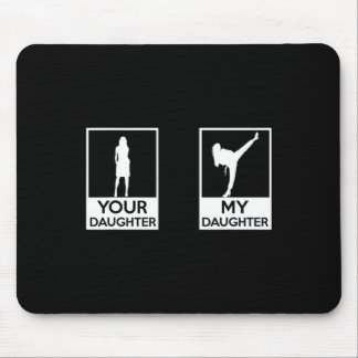 Funny Taekwondo Mum Dad Martial Arts Karate-girls  Mouse Pad