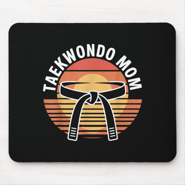 Funny Taekwondo Mum Mouse Pad (Front)
