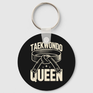 Funny Taekwondo Queen Key Ring
