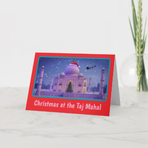 Funny Taj Mahal Christmas Card. Card